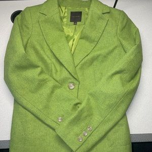 Forrest green turtle neck/ green blazer moment